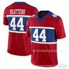 3rd Gen Embroidered Football Jersey Mens Retro Red Giants 44 Skattebo Athletic Shirt