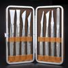 1Set  Leather Craft Skiving Sharp Handle Knife Leather Craft Handwork DIY Tool