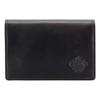 Business Card Holder Genuine Leather Patina Patina Made In Japan Cowhide Leather Black Men's ORS-071309
