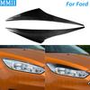 Для Ford Focus 2015-2017 Накладка-панель на передние фары 'брови' из настоящего сухого углеволокна Декоративные автомобильные аксессуары Декор