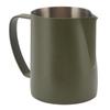 Кувшин для вспенивания молока Питчер Носик «Соколиный клюв» Нержавеющая сталь 304 Чашка для вспенивания молока для дома кафе 600 мл Оливково-зеленый