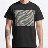 Men Fashion Casual Short Sleeves Flowing Lines Create An Intricate Pattern Tops Aesthetic Vintage Oversized T-shirts