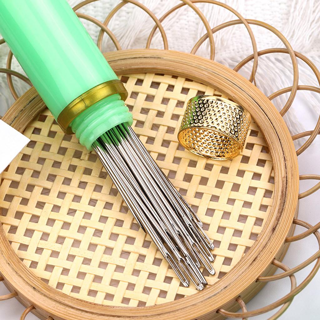 Игла с большим ушком Набор игл для ручного шитья Наперсток для шитья Игла для вышивания Игла для вязания пряжи для рукоделия