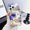 Прозрачный чехол с цветами против падения для iPhone 17 Pro