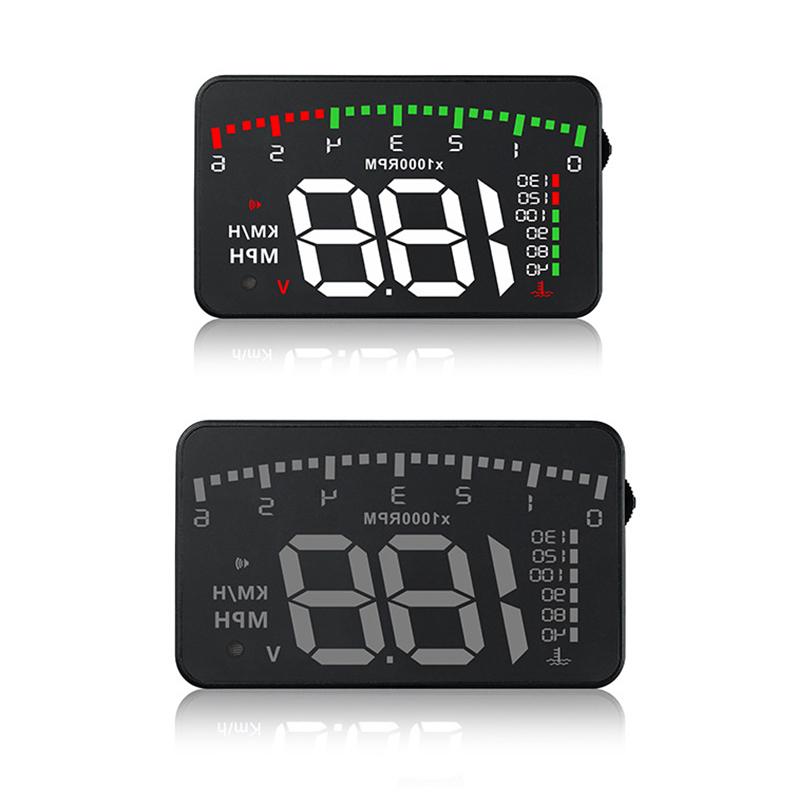 Скорость автомобиля Hud спидометр Head Up Display Температура воды Напряжение питания Проектор лобового стекла для грузовых автомобилей Obd2 Ii