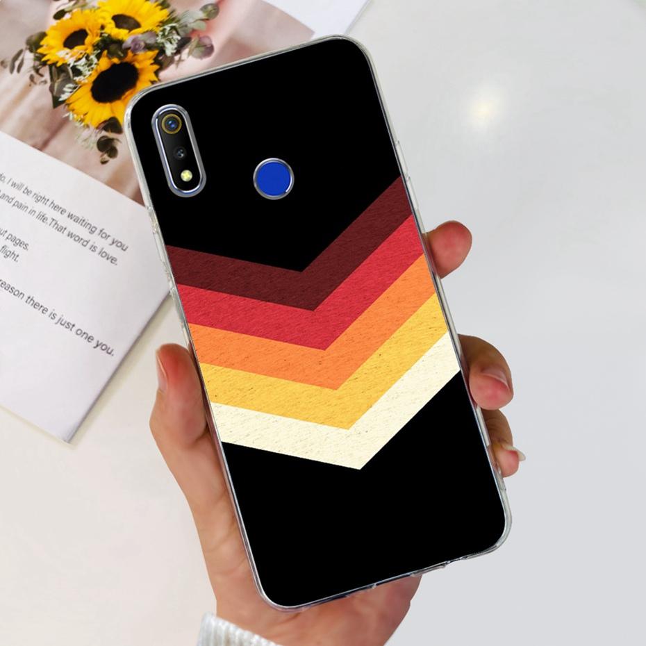 Case For Realme 3 3i Realme 3 Pro Soft Silicone TPU Back Cover For Realme3 3Pro Realme3i Fashion Painted Phone Cases