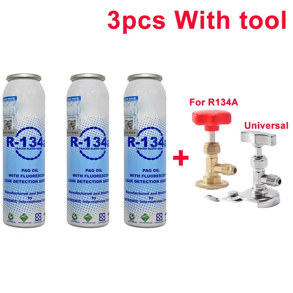 R134a Refrigerant Leak Repair Agent Strong Car Air Conditioner Oil Fluorescent Detection Repair Agent Plugging Agent Leak R 134a