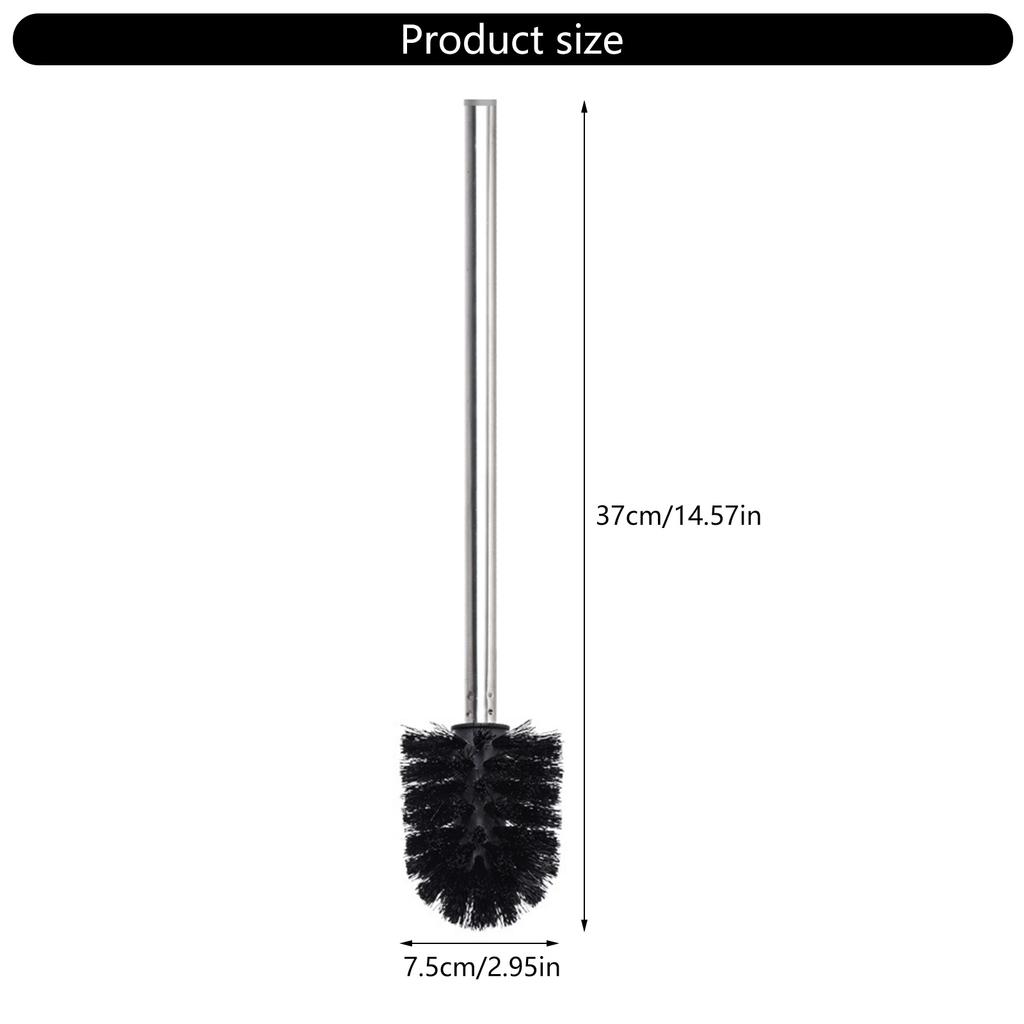 4Pcs Stainless Steel Handle Toilet Brush Bathroom Toilet Cleaning Replacement Brush Toilet Bowl Cleaner Tool Enduring