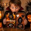 Retro Iron Craft Gifts Halloween Miniature Scene Tin Box, DIY Shadow Box Photo Frame, Micro Small Portable Festive Figurines Landscape Display