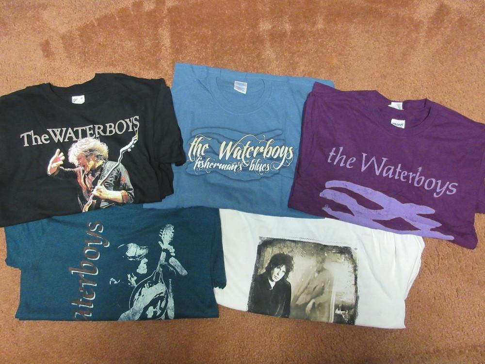 THE WATERBOYS 15 МУЖСКИХ + 1 БОНУСНАЯ ГРУППА КОНЦЕРТ МУЗЫКА ОПТОВЫЕ РУБАШКИ РАЗМЕР МАЛЕНЬКИЙ Унисекс Футболка