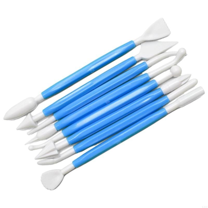 8Pcs Plastic Cake Sculpture Pen Fondant Sculpting Tool Cake Scraper Enduring X3UC