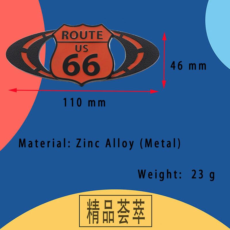 3D Премиум ROUTE US 66 для Универсальных Автомобилей Мотоцикла Декоративный капот автомобиля Крыло багажник Задний капот Шильдик Наклейка Эмблема Значок Стикер