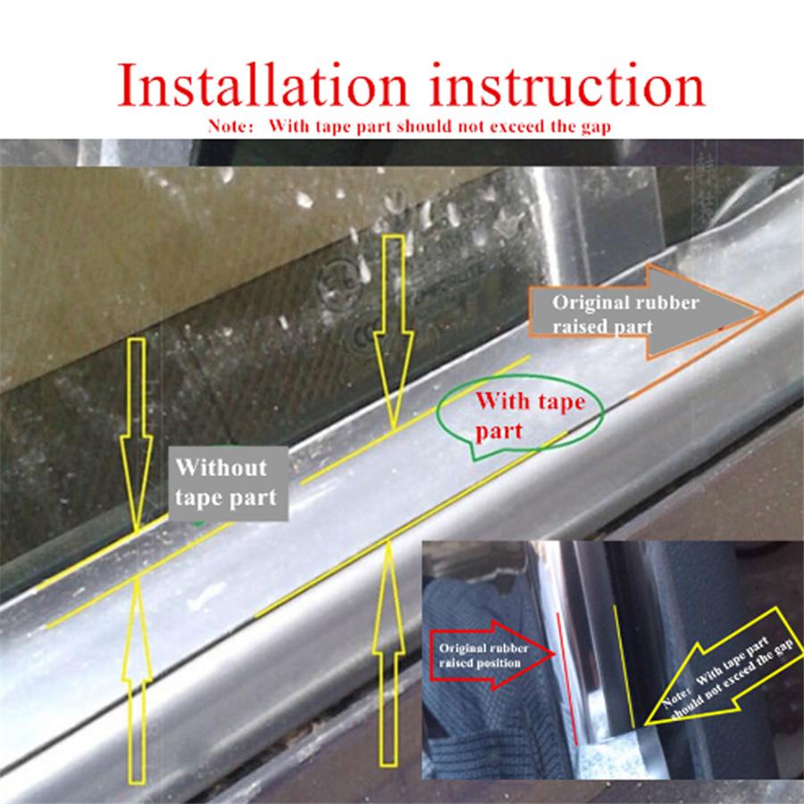 15 мм 4 метра автомобильный уплотнитель лобового стекла, резиновое уплотнение, окантовка для оконного стекла, водонепроницаемая дождевая резиновая прокладка для автоаксессуаров