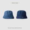 Джинсовая панама женская синяя шляпа нищего универсальная дорожная солнцезащитная панама-ведро складная