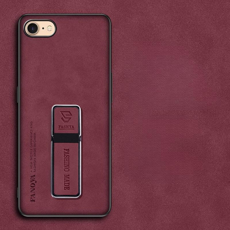 Для iPhone 16E 16e Luxury Skinsheep Kickstand Жесткий чехол для iPhone 16E SE4 2025 Ударопрочный мягкий край Магнитный держатель Чехол для телефона