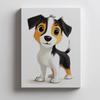 Jack Russell Terrier Dog Poster Jack Russell Terrier Dog Poster, 50X70 Cm, Dark Brown Wooden Frame, 230 Gsm Matte Paper