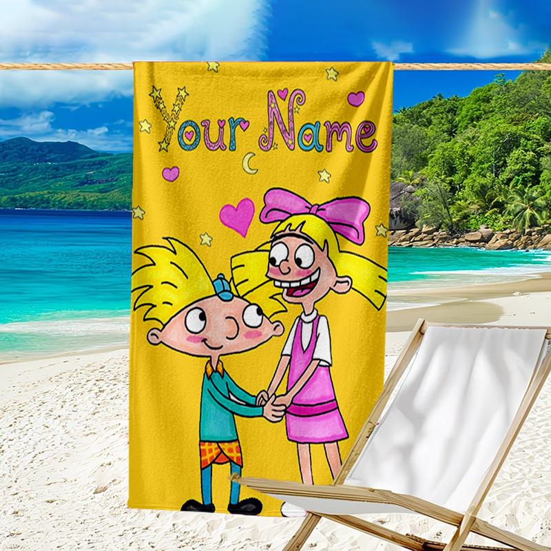 Custom Name Beach Towel Arnold Adventure Awaits Beach Towel, Soft Microfiber, Gift for Her/Him, Birthday, for Pool, Beach, Travel, Fan gifts