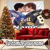 Custom Name Personalized Heated Rivalry Print Tapestry, Wall Art Decor, Bedroom, Dorm, Apartment, LivingRoom, Party Backdrop, Gift for Birthday