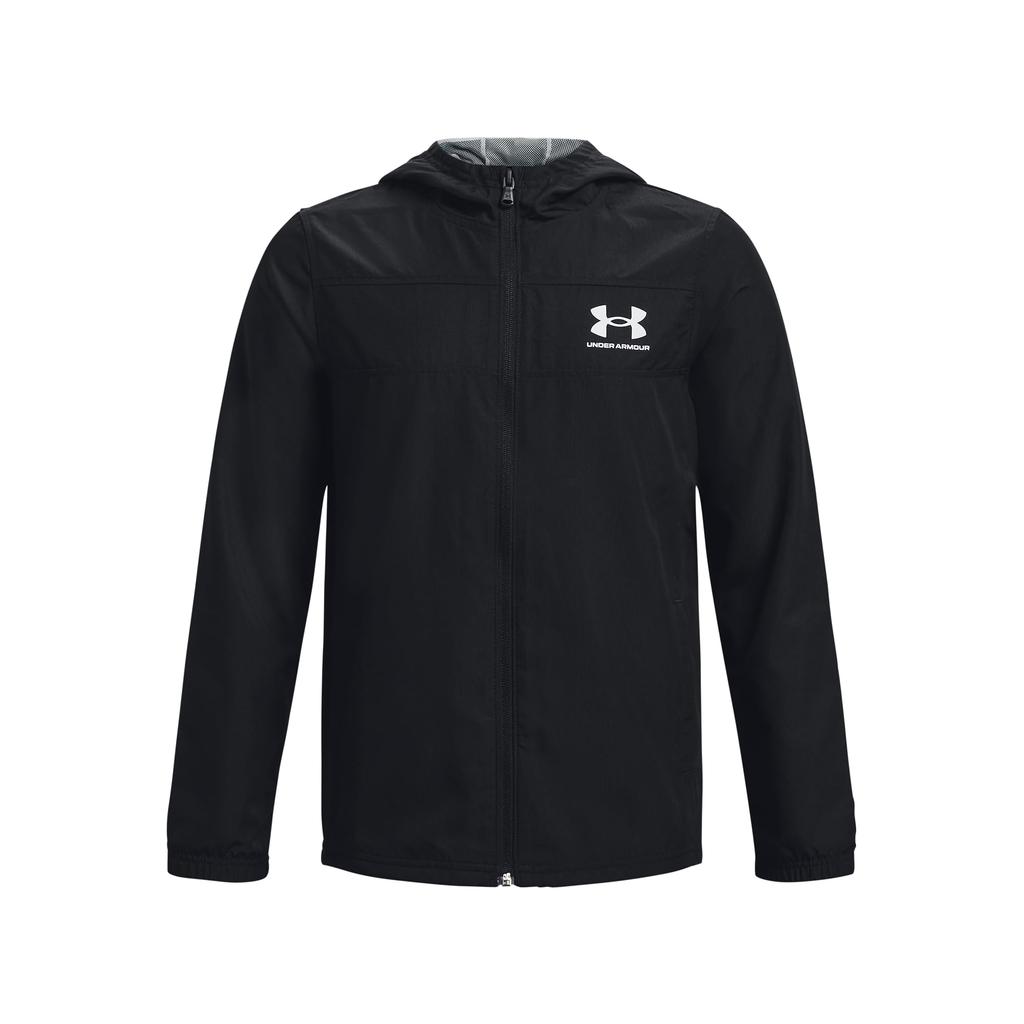 Under Armour UA Sports Style Windbreaker Black Black Mod Gray YSM