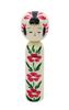Made In Japanese Kokeshi 15cm Traditional Michinoku Kokeshi Japan, Souvenir, Doll, (5 Sun), Craft, Handmade, Camellia,