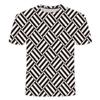 Creative 3D Print Weaving Texture T-shirt Men Summer Casual Street T Shirts Personality Round Neck Short Sleeves Tees Tops
