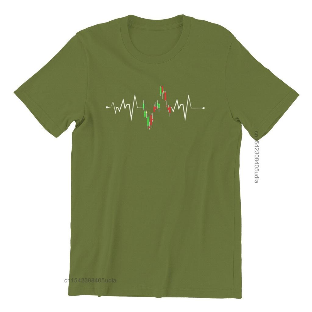 Stock Ekg Investor Trader Heartbeat Stock Market Унисекс Джерси футболка с принтом Rife Мужские футболки на заказ