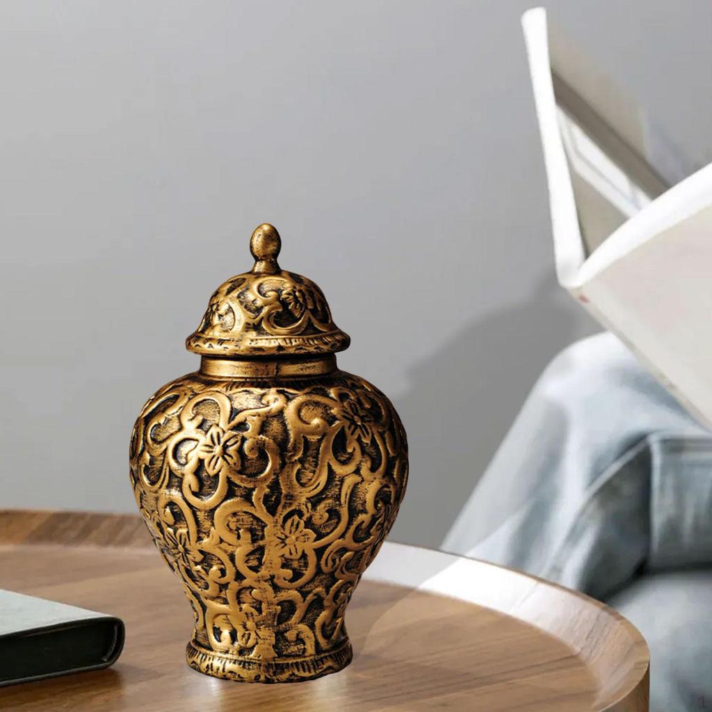 Фарфоровая имбирная банка Керамическая ваза для цветов Китайская коллекция Настольное украшение Декоративное для