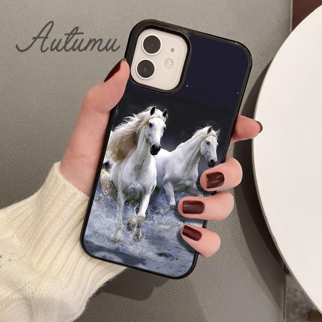 Horse Pony Pattern 2020 Phone Case for iPhone 11 12 13 14 Pro Max Mini XR XS SE 2020 7 8 Plus Samsung Galaxy S21 S22 Shell