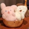 Милый Милый Животное Кролик Кот Подушка Плюшевая Игрушка Кукла Медведь Кукла Девочка Сопровождающая Кукла