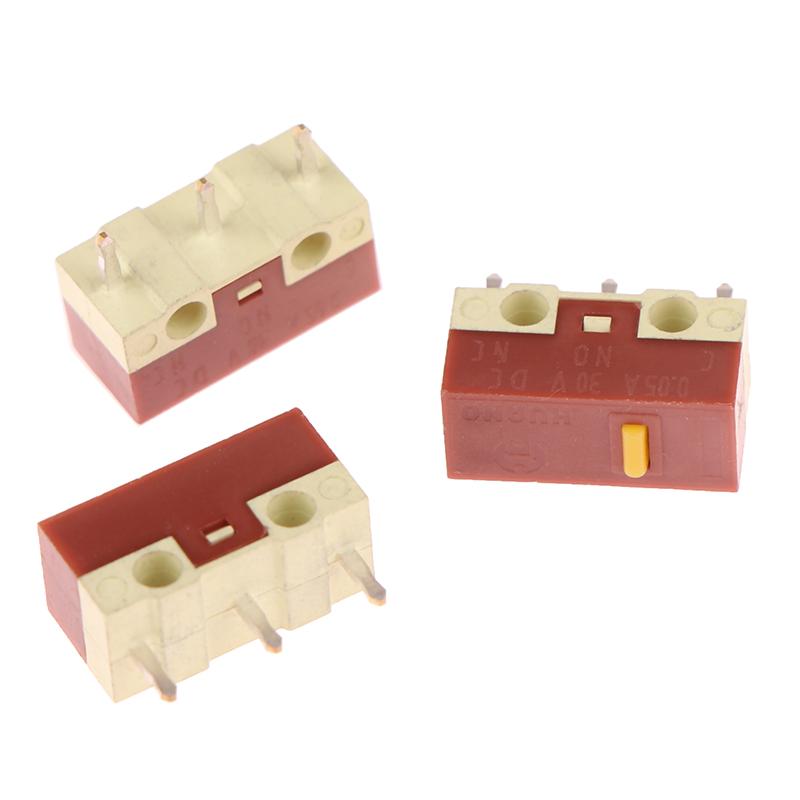 4/10 шт. бесшумный микропереключатель 20 миллионов кликов срок службы компьютерной мыши без звука микропереключатели 3 контакта