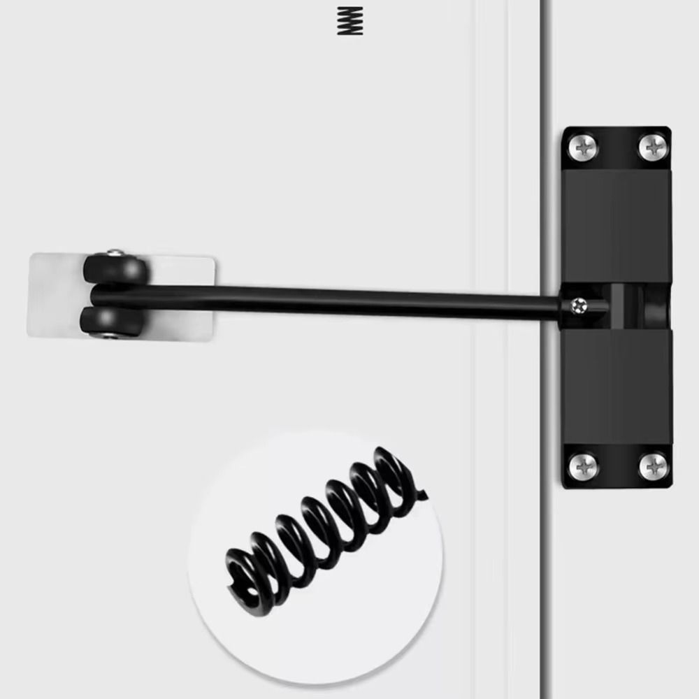 Aluminum Zinc Zinc Alloy Door Closing Hinge Safety Spring Door Closer Automatic Door Closer Furniture