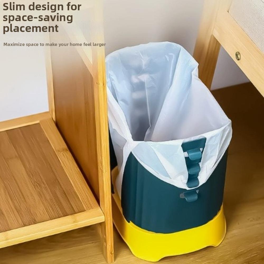 Large Capacity Expandable Trash Can Plastic Collapsible Waste Basket Garbage Bag Holder Bedroom