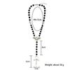 Vampire Ankh Rosary Occult Vamp Bead Necklace Goth Punk Bat Cross Pendant Necklace Handmade Beaded Egyptian Tradgoth Jewelry