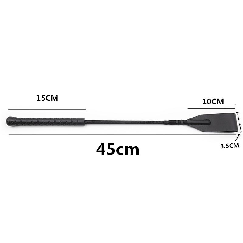 Bondage Boutique Slim Leather Riding Crop Horse Whip Pony Spanking Knout BDSM Lash Fetish Flogger Sex Toys for Women/Couples