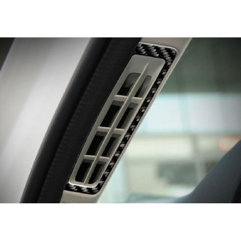 For Infiniti Q50 2014-2023 Real Carbon Fiber A Pillar Air Outlet Vent Cover Trim
