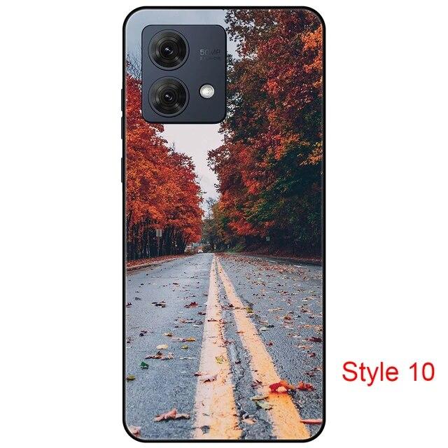 Чехол для Motorola Moto G84 MotoG84, черная задняя крышка, чехол 6,5 дюйма, противоударный мягкий бампер, противоскользящий прочный ТПУ, полная защита