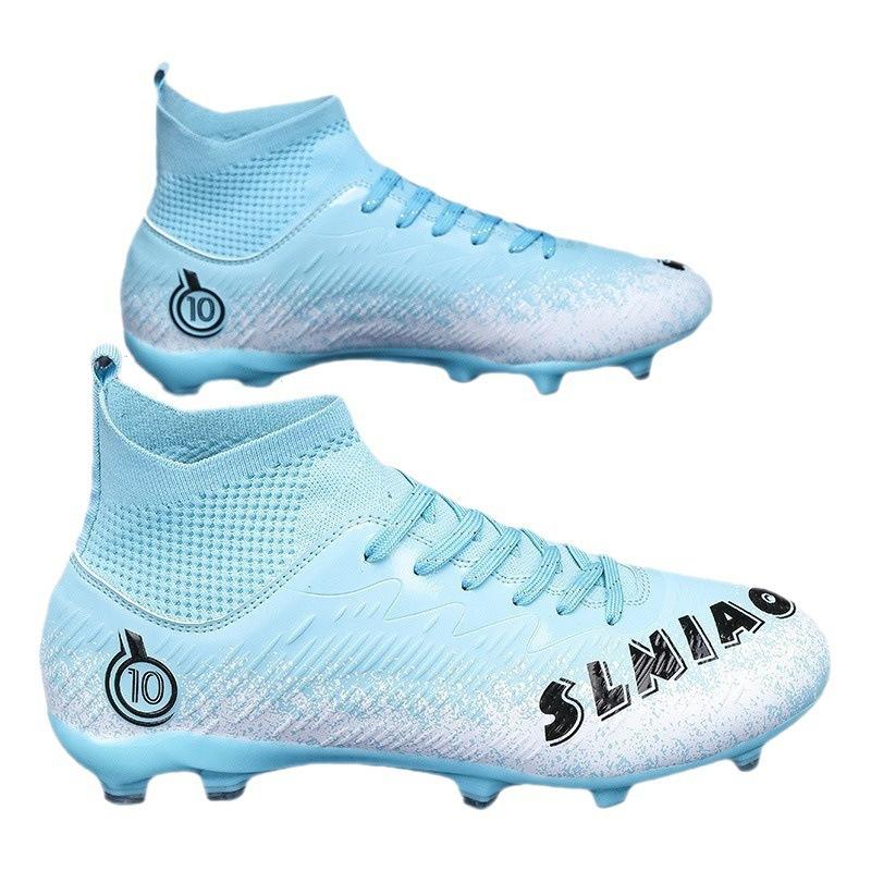 Messi High-top Football Shoes Broken Nails Grass Game Long Nails Boys and Girls Youth Student Training Shoes