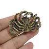 Antique Bronze Small Crab Statue Tea Pet Ornament Pure Brass Solid Animal  Decoration Accessories Living Room Decoration