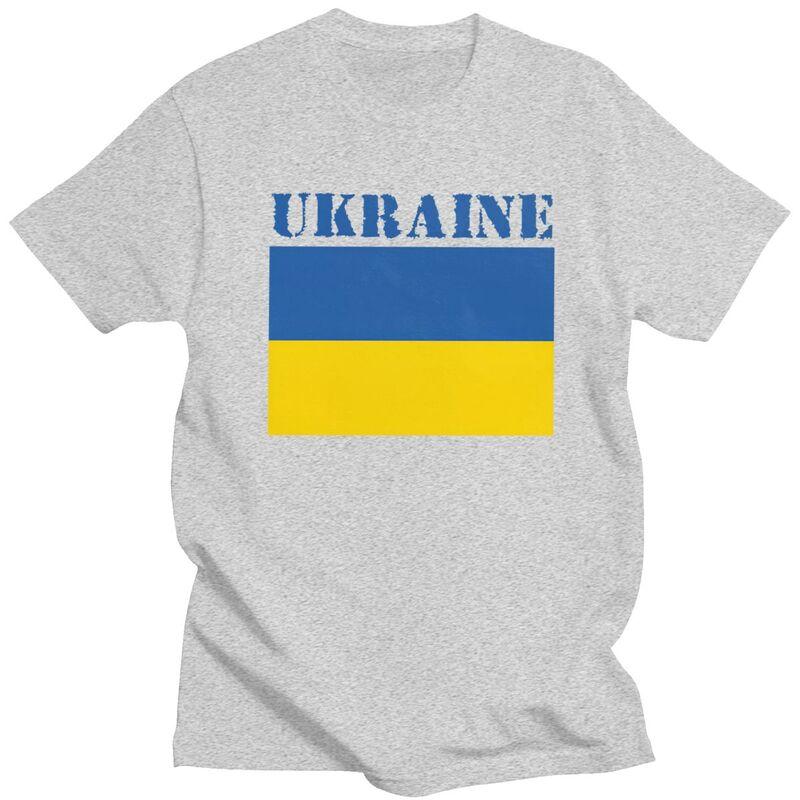 Мужские футболки с флагом Украины на заказ, чисто хлопковые футболки, одежда