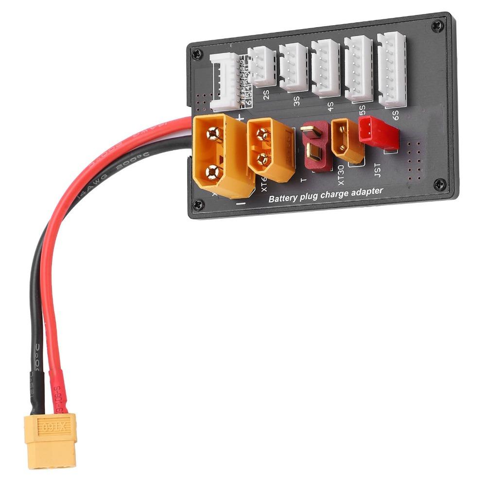 XT30 XT60 XT90 JST T Connector Parallel Charging Board 2S‑6S 5 in 1 Design Lipo Battery Charger