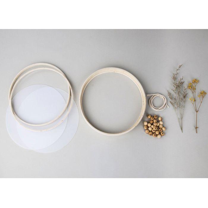 Kit Cadre bois Fleurs séchées - RAYHER - Multicolore - FSC 100% - Activité manuelle - Créativité illimitée