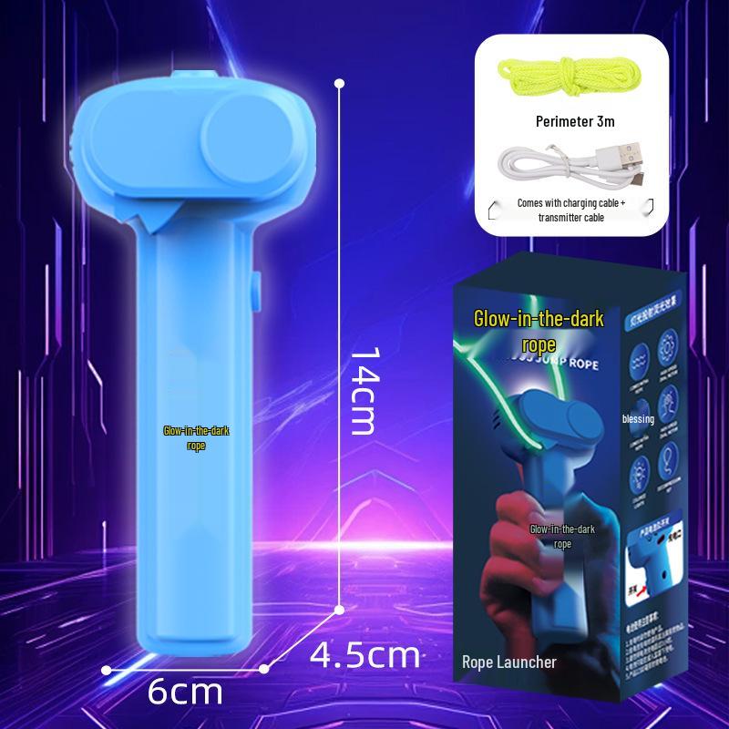 Перезаряжаемая электрическая светящаяся игрушка-дразнилка для кошек с веревкой-запускателем