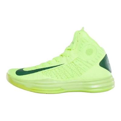 Баскетбольные кроссовки Lunar Hyperdunk+ Нескользящие Износостойкие Средняя высота Унисекс Зеленые 524934-700
