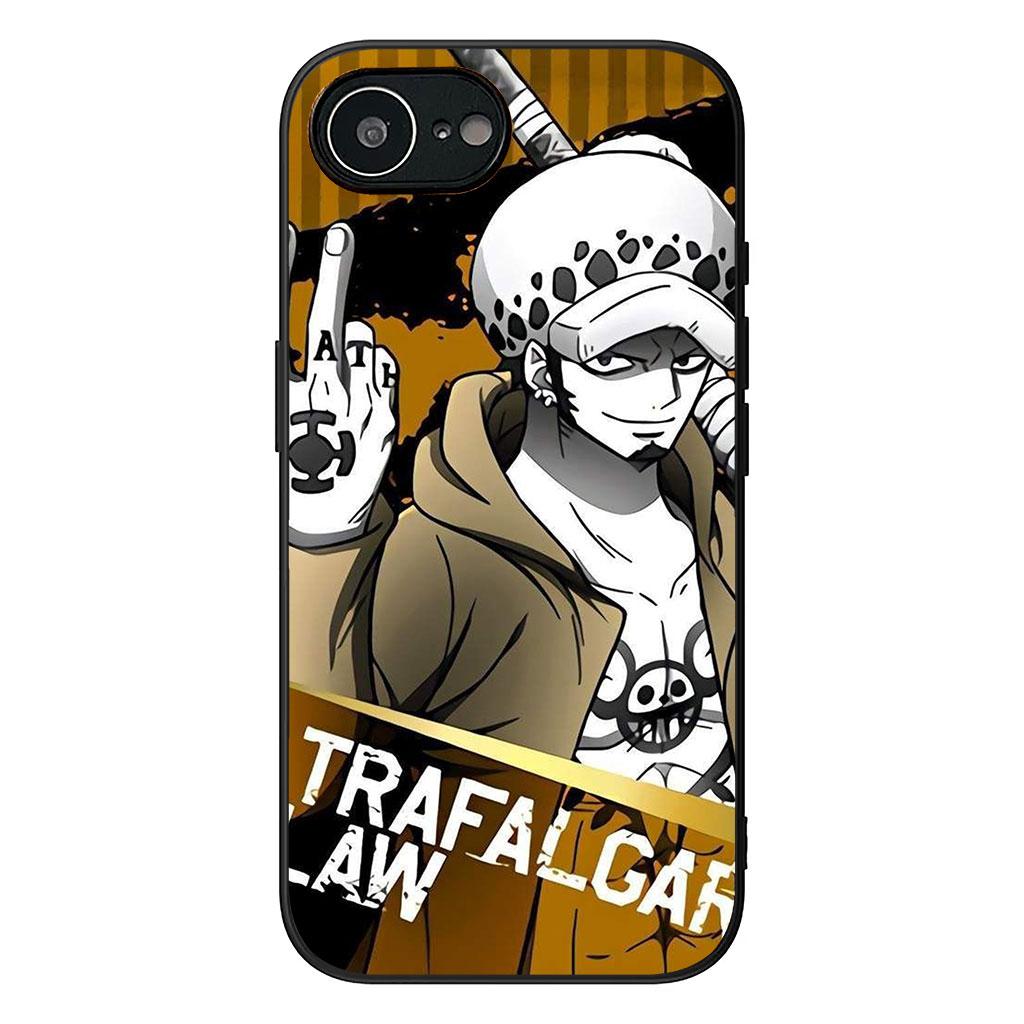 Cover for Apple iPhone 16 15 14 Plus 13 12 Mini 17 Pro Max + ProMax 16E Air Phone Case Trafalgar Water One Pieces Luffy Law