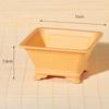 Imitation Purple Clay Flowerpots Colorful Bonsai Tray Pots Simple Four Sided Basin  Home