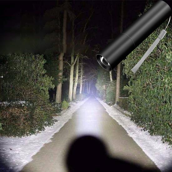 1 комплект мини-фонарика высокой яркости, 3 режима освещения, водонепроницаемый, компактный размер, энергосберегающий, удобный для пользователя, алюминий