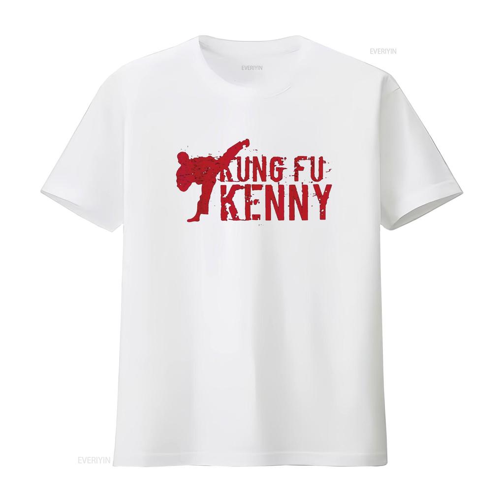 kung fu kenny T shirt vintage Washed streetwear fashion homme Stylish Slightly Breathable graphic designer clothes Casual