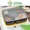 Jinlvbao Disposable 5-Compartment Meal Box with Lid