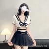 Комплект нижнего белья для косплея "Искушение школьницы": Форма JK, короткая юбка, купальник, милый и игривый.