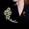 High End Diamond Inlaid Brooch, Women's High-end Feel, Chest Flower, Multifunctional Clothing Accessories